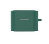 Funda protectora de silicona para auriculares Sony WF-1000XM6, suave, a prueba de golpes y polvo, con gancho (verde oscuro)