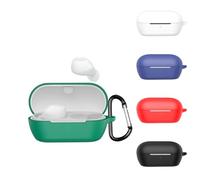 Funda protectora de silicona para auriculares Sony WF-C710N, a prueba de golpes y polvo, con accesorios de gancho (negro)