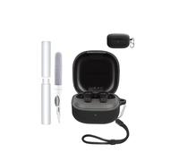 Funda protectora de silicona para auriculares SoundPeats T3 Pro, toergy ecológica, con Bluetooth, posicionamiento preciso del orificio, resistente a golpes y arañazos, tacto agradable, color negro