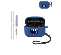 Funda protectora de silicona para auriculares TOZO T21, duradera y respetuosa con el medio ambiente, con agujeros precisos, a prueba de golpes, impermeable, tacto cómodo, color azul
