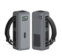 Funda protectora de silicona para banco de energía Anker 737 con mango portátil, cubierta suave al tacto resistente a caídas para viajes al aire libre, compatible con trípode (gris)