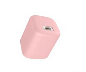 Funda protectora de silicona para Baseus 65W Cargador: Resistente al polvo Carcasa rígida Almacenamiento seguro 5x4x4cm Bolsa de transporte compacta (rosa)
