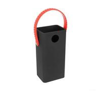 Funda protectora de silicona para batería externa de 60000 mAh, a prueba de golpes, funda de protección contra caídas con asa, funda negra de agarre suave para portátil para cargador