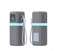 Funda protectora de silicona para batería externa UGREEN de 25000 mAh 200 W, agarre antideslizante contra caídas y arañazos, accesorio de ajuste delgado para cargador portátil (solo funda) (gris)