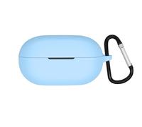 Funda Protectora de Silicona para Beats Solo Buds 2024 Funda para Auriculares inalámbricos con Llavero Funda Protectora Accesorios Suave Amortiguador Anti-Pérdida Funda para Auriculares (Azul Lago)