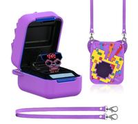 Funda Protectora de Silicona para Bitzee Digital Pet, Funda de Silicona para Bitzee Disney Interactive, Funda de Silicona Antideslizante e Impermeable con Correa para la muñeca (Morado)