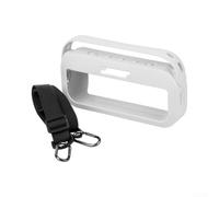 Funda protectora de silicona para Bose para soundlink para altavoz flexible con asa, bolsa de almacenamiento suave a prueba de golpes para viajes al aire libre (blanco)