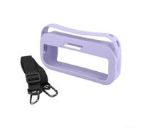 Funda protectora de silicona para Bose para Soundlink para flexión, cubierta a prueba de golpes con asa y recortes precisos, carcasa suave para viajes y uso al aire libre (morado)