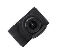 Funda protectora de silicona para cámara Canon PowerShot V1, funda de agarre suave con diseño completo para acceso, funda ligera resistente a los arañazos para viajes al aire libre (negro)