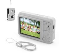 Funda protectora de silicona para cámara digital Kodak PIXPRO FZ55, a prueba de golpes, antiarañazos, antideslizante, con correa de muñeca (gris)