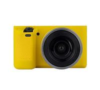 Funda Protectora de Silicona para Cámara, Duradera y Elegante, para Cámaras A6000, Diseño de Fácil Acceso con Correas para Entusiastas de la Fotografía Al Aire Libre (Yellow)