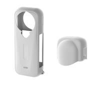 Funda protectora de silicona para cámara Insta360 X4 Air, accesorios de cámara de deportes de aire, diseño científico, imagen clara, tapa de lente a juego (juego gris)