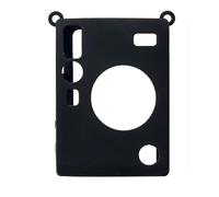 Funda protectora de silicona para cámara Instax Mini EVO, funda protectora de silicona para cámara instantánea Mini EVO, anticaídas, antideslizante, de goma suave, protector completo (negro)
