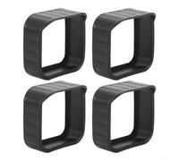Funda protectora de silicona para cámara NewBlink 4 unids set impermeable a prueba de nieve escudo para timbre y dispositivos de cámara al aire libre (negro)