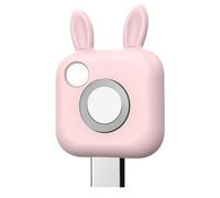 Funda protectora de silicona para cámara Uvlook con protector solar en versión mini, color crema, gato, rosa, conejo, oso, azul, oso, versión Android, bonito diseño duradero (rosa)