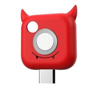 Funda protectora de silicona para cámara UVLOOK con protector solar, versión mini, color crema, gato, rosa, conejo, oso, azul, versión Android