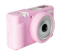 Funda protectora de silicona para cámaras Sony serie ZV1, resistente al desgaste, resistente a las manchas, ligera a prueba de golpes para vlogs de viajes y fotografía diaria (rosa)