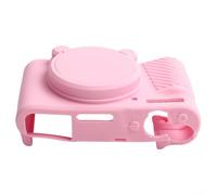 Funda protectora de silicona para Canon PowerShot SX740 SX730, incluye cubierta de lente extraíble para resistencia a arañazos y caídas, diseño ligero (rosa)
