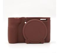 Funda protectora de silicona para Canon PowerShot V1 diseñada para un manejo y absorción cómodos (marrón)
