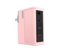 Funda protectora de silicona para cargador CUKTECH GAN de 140 W, resistente al agua y al polvo, funda protectora (rosa)