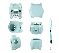 Funda protectora de silicona para castigos, protección digital interactiva para mascotas, anticaídas y arañazos, color azul
