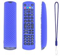 Funda protectora de silicona para control remoto JIO FIBER TV con efecto de brillo optimizado y cordón para una preparación remota consistente (azul)