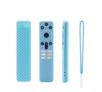 Funda protectora de silicona para control remoto Xiaomi, que brilla en la oscuridad, anticaídas, antideslizante, para control de aire acondicionado de TV, a prueba de golpes (azul brillante)