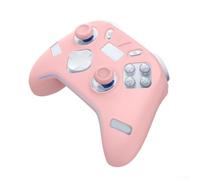 Funda protectora de silicona para controlador FLYDIGI Vader 4 Pro, a prueba de golpes, antideslizante, suave, con botón completo para acceso (rosa)