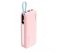 Funda protectora de silicona para Cuktech Cp25 20000mah Power Bank Cobertura completa Absorción de golpes Escudo a prueba de polvo Edición gris (rosa)