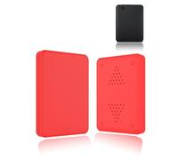 Funda protectora de silicona para disco duro portátil WD Elements de 2 TB, a prueba de polvo, a prueba de golpes y agradable al tacto, color rojo