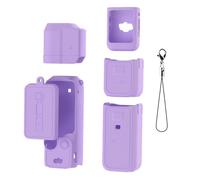 Funda Protectora de Silicona para dji OSMO Pocket 3 Caja del Cuerpo Cubierta Protectora del Objetivo Protector de Pantalla Anti-Rayaduras Anti-Colisión Funda Protectora de Piel Accesorio (Morado 2)