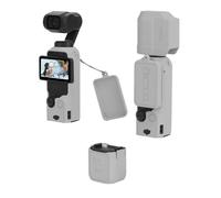 Funda protectora de silicona para DJI OSMO POCKET 3, funda de piel suave, protección completa, cubierta de lente de cámara, accesorios protectores (estilo A, gris)