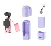 Funda Protectora de Silicona para dji Osmo Pocket 3 Funda de Silicona Funda Blanda con Tapa de Lente Protector de cardán (Allround Version Purple)