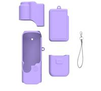 Funda protectora de silicona para DJI Osmo Pocket 4, cobertura completa, funda de agarre suave con pantalla y cubierta de lente, accesorios de cámara, Purple, Funda protectora de silicona para Osmo