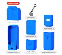 Funda protectora de silicona para DJI Osmo Pocket3, protector integral para cuerpo, pantalla, lente y mango roscado. Accesorios para cámaras