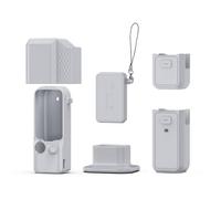 Funda protectora de silicona para DJI Pocket 4 Pro, funda de piel suave con cordón, protección completa, cubierta de lente de cámara, accesorios protectores, 6 unidades, color gris, Funda de silicona