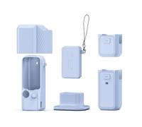 Funda protectora de silicona para DJI Pocket 4 Pro, funda de piel suave con cordón, protección completa, cubierta de lente de cámara, accesorios protectores, 6 unidades, color azul, Funda de silicona
