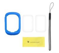 Funda protectora de silicona para Garmin Edge 130 Gps Bike Computer, Shell Cover con protector de pantalla y herramienta para deportes de ciclismo, rojo (azul)