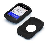 Funda protectora de silicona para Garmin Edge 540/840 Bike Computer, a prueba de golpes, con película templada, color negro
