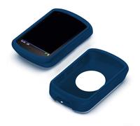 Funda protectora de silicona para Garmin Edge 540 y 840, cubierta suave para computadora de bicicleta con película de pantalla HD, funda a prueba de golpes para unidad GPS de ciclismo, negro, azul