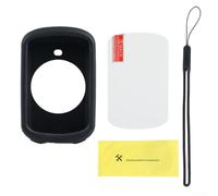 Funda protectora de silicona para Garmin Edge 830 GPS Bike Computer, carcasa resistente a los golpes para ciclismo, ciclismo de montaña y entrenamiento al aire libre (negro)