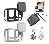 Funda protectora de silicona para Insta360 Ace Pro2, funda de silicona para Ace Pro2, tapa de lente, accesorios de protección de cámara deportiva (gris)
