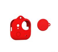 Funda protectora de silicona para Insta360 GO Ultra, a prueba de golpes con tapa de lente, agarre antideslizante para cámara de pulgar (rojo)