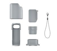 Funda protectora de silicona para Insta360 Luna Ultra, funda de piel suave con soporte base de escritorio, cubierta completa para lente de cámara, protector de protección completa para accesorios Luna