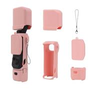 Funda protectora de silicona para Insta360 Luna Ultra, resistente a los arañazos, protector de pantalla con cuerda antipérdida para accesorios de cámara Insta 360 Luna Ultra, Pink, Sencillo