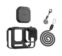 Funda protectora de silicona para Insta360Ace Pro2 - Set 4 en 1: Funda protectora, tapa del objetivo, correa antipérdida y correa para el cuello,