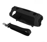 Funda protectora de silicona para JBL Charge 6, 240,5 x 97 x 112 mm, bolsa de transporte para altavoz, funda de almacenamiento portátil cruzada suave (negro)