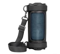 Funda protectora de silicona para JBL Flip 7, cubierta impermeable a prueba de caídas, con correa de montaje para bicicleta y accesorio portátil (negro)