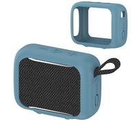 Funda protectora de silicona para JBL GO 5, altavoz colorido, resistente al polvo y a los golpes, portátil, ultraligera, funda protectora (azul oscuro)