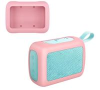 Funda protectora de silicona para JBL GO 5, funda suave para altavoz, funda protectora a prueba de golpes, funda protectora de viaje para accesorios de audio portátiles GO5 (rosa)